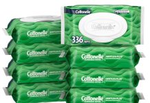 【折后$9.78 Prime包邮】Cottonelle 芦荟温和可冲洗湿巾 8包共336片