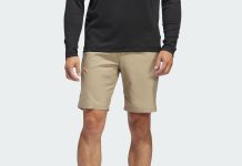 【折后$19.25 包邮】adidas 男士高尔夫休闲速干短裤