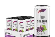 【折后$15 Prime包邮】CELSIUS 葡萄味气泡能量饮料 12罐装