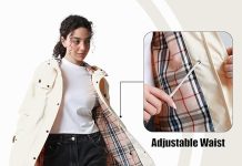 【折后$28.79 Prime包邮】女士长款防水防风雨衣 3色选
