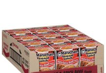 【折后$5.07 Prime包邮】Maruchan速食辣味牛肉拉面 12杯装