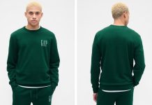 【折后$9.34 包邮】Gap 成人款Logo圆领卫衣