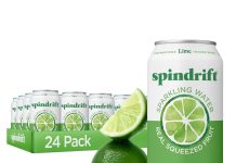 【折后$10.48 Prime包邮】Spindrift 青柠味气泡水24罐装