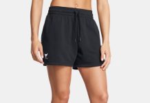 【折后$13.48 包邮】Under Armour Project Rock Terry 女士训练短裤