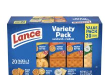 【折后$5.15 Prime包邮】Lance 夹心饼干什锦3种口味装 20包独立小包装!