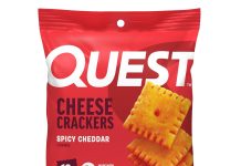 【折后$11.23 Prime包邮】Quest高蛋白芝士饼干 香辣切达口味12袋装