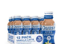 【折后$18.45 Prime包邮】Quest 高蛋白香草拿铁冰咖啡 12瓶装