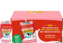 【折后$10.54 Prime包邮】Horizon Organic 有机草莓低脂牛奶12盒装