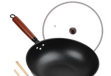【折后$19.99 Prime包邮】13″ 寸不粘碳钢炒锅!