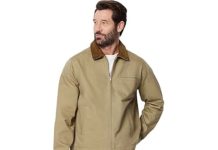 【折后$15.99 Prime包邮】Amazon Essentials 男士宽松版牛仔拉链夹克 多色选