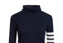 2.1折❗️【折后$383 包邮】THOM BROWNE 100%羊绒款高领毛衣