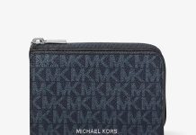回国送人真不错!【折后$39.2 包邮】Michael Kors Cooper 老花短款钱包
