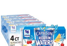 【折后$7.51 Prime包邮】Capri Sun Roarin’ Waters儿童风味饮用水40袋装