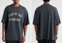 女生也能穿!【折后$45 包邮】Fear of God Essentials 90年代复古Logo T恤