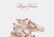 美!【折后$330 包邮】Roger Vivier 淡粉色水晶扣带凉鞋
