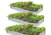 划算!【折后$44.99 Prime包邮】镀锌钢矩形高架花园床 6×3×1ft 英尺 3个!