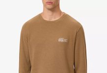 3折史低就今天!【折后$16.5】Lacoste 鳄鱼Logo华夫格保暖长袖T恤 多色选