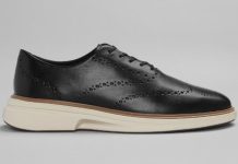 清仓价!【折后$42.49 包邮】Cole Haan 男士雕花商务休闲牛津鞋 两色选