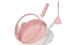 【折后$17.99 Prime包邮】CAROTE 11英寸带盖不粘深炒锅