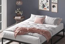 【折后$53.99 Prime包邮】ZINUS Joseph 简易金属床架 Queen Size!