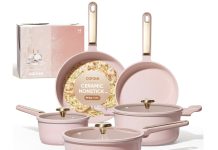 【折后$49.99 包邮】CAROTE 不粘锅 14件套!
