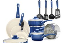 【折后$68.77 包邮】GreenLife 不粘锅具 16件套!