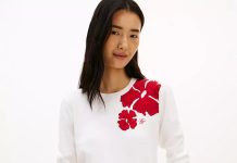 【折后$22.33】Tommy Hilfiger 女士圆领提花印花针织衫