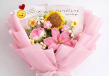【折后$25 Prime包邮】手工编织针织花束带贺卡