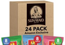 【折后$11.68 Prime包邮】Sun-Maid 草莓/西瓜/蓝莓风味酸甜葡萄干零食混合装 24袋装