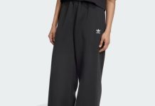 帅气随性!【折后$28.05 包邮】Adidas Essentials 舒适阔腿裤!
