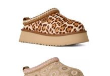 半价就今天!【折后$77.50 包邮】UGG Tazz Plains 女士厚底一脚蹬穆勒鞋/拖鞋 两款选