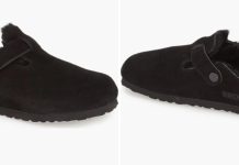 5折史低!【折后$89.98 包邮】Birkenstock Boston 女款真羊毛内衬经典木屐拖鞋