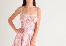 2折!【折后$47.8 包邮】HOUSE OF CB Alejandra 花卉印花束身连衣裙