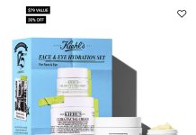 两件都是正装!【折后$25 包邮】Kiehl’s 高保湿面霜+牛油果眼霜!