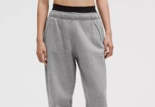 降价!之前$69!【折后$59 包邮】Lululemon Scuba 中腰宽松运动束脚长裤