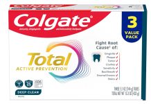 一支才$1+!【折后$11.1 Prime包邮】Colgate Total 高露洁全效深层清洁牙膏 3支*2共6支装