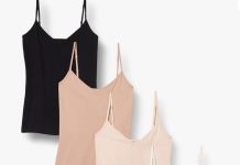 【折后低至$12.53 Prime包邮】Amazon Essentials 女士修身V领吊带 四件!
