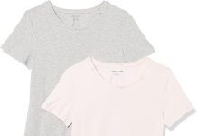 【折后低至$7.89 Prime包邮】Amazon Essentials 女士短袖基础T恤 2件装多色选