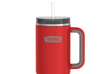 【折后$24.2 Prime包邮】THERMOS膳魔师不锈钢保温吸管杯 40oz