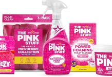 浴室清洁一套搞定!【折后$16.5 Prime包邮】The Pink Stuff 粉红清洁膏浴室清洁套装
