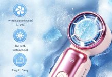 半导体制冷!【折后$9.89 Prime包邮】手持迷你涡轮便携小风扇