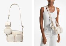 【折后$56.88 包邮】Michael Kors Jet Set Travel 中号皮革信使包