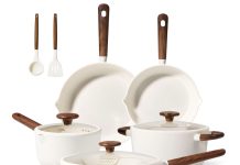 【折后$39.99 包邮】CAROTE 陶瓷可拆柄厨具套装 14件!