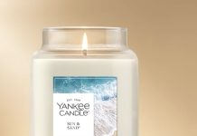 【折后$14.99 Prime包邮】Yankee Candle 阳光沙滩香薰蜡烛 22OZ!