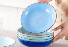 【折后$19.99 Prime包邮】vancasso陶瓷大号意面盘 38oz *6个
