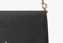 好看气质!【折后$171.75 包邮】Tory Burch LEATHER CONVERTIBLE 女士斜挎包!