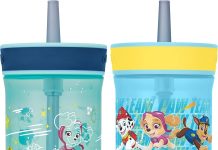 【折后$13.99 Prime包邮】Contigo Paw Patrol 儿童吸管水杯 14oz*2个装