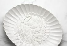 【折后$27.99 Prime包邮】Lenox 精致雕刻火鸡盘!