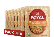 【折后$8.52 Prime包邮】Royal 微波加热 墨西哥街头风味玉米印度香米 6袋