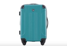 【折后$29.48 Prime包邮】Travelers Club Chicago 可扩容登机箱 22寸